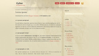 Cypher Blogger Template