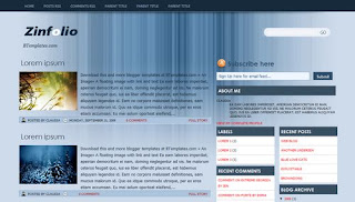 Zinfolio Blogger Template