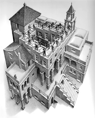 M.C. Escher - Ascending and descending