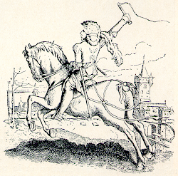 Correio a cavalo do séc. XVI