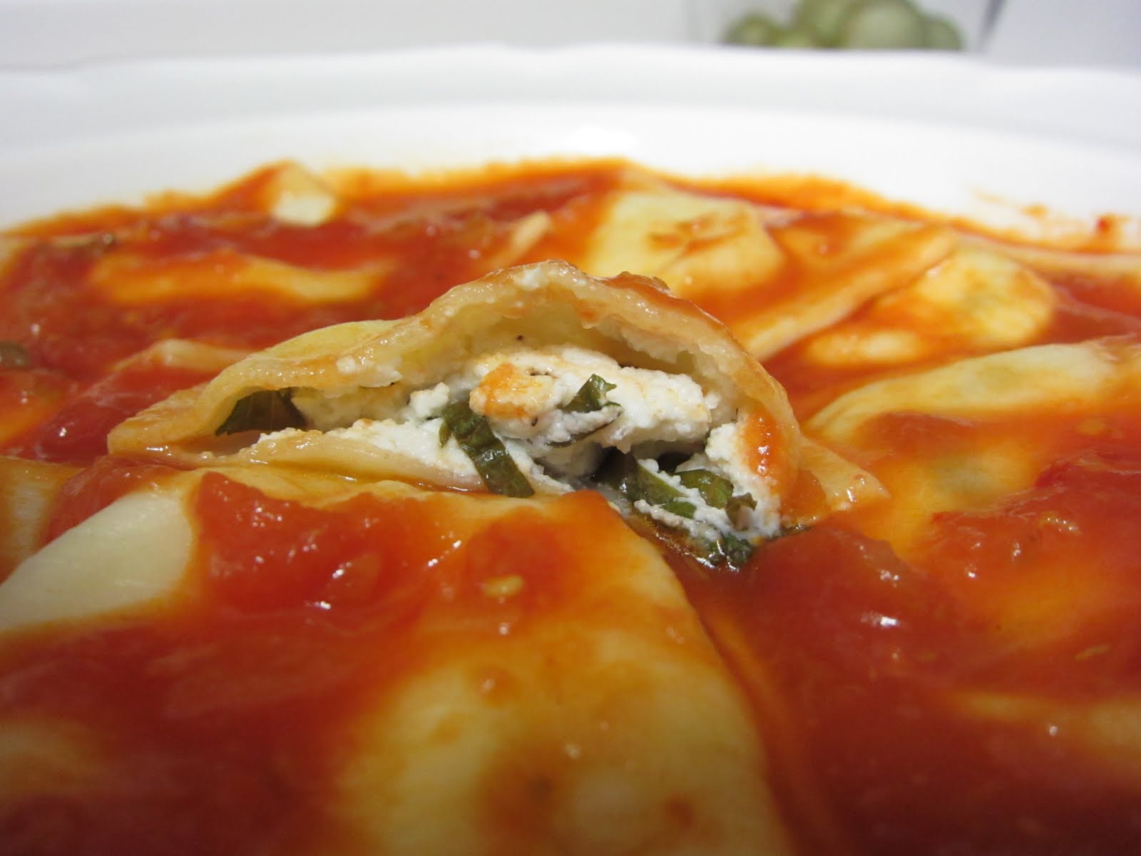 The Saucy Kitchen Basil & Goat Cheese Ravioli