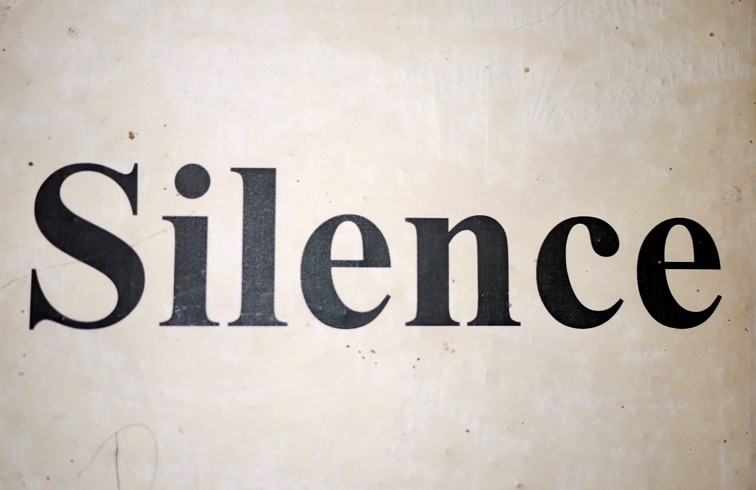 maintain silence