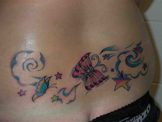 lower back star tattoos for women. So after a lot of careful research into lower back star tattoos I am today 