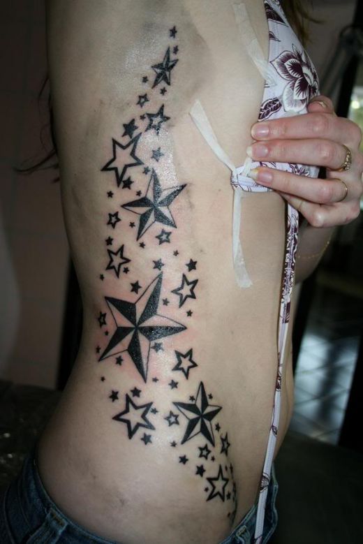 Tattoo Designs Stars For Girls. Star Tattoo Designs For Girls
