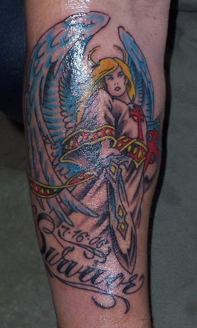 michael klim tattoo. Angel tattoos are some of the