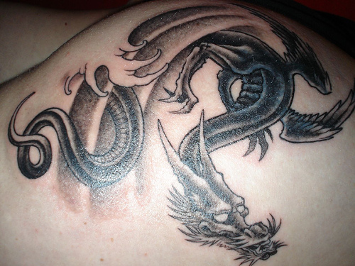 my Black Dragon Tattoos is