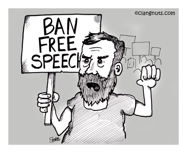 Ban free speech