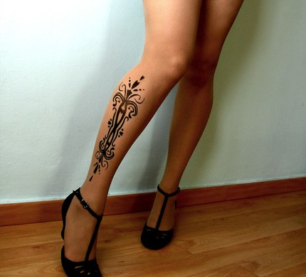 Tattoo on leg women