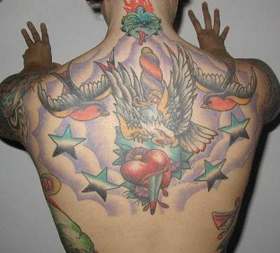 Man Back Tattoos