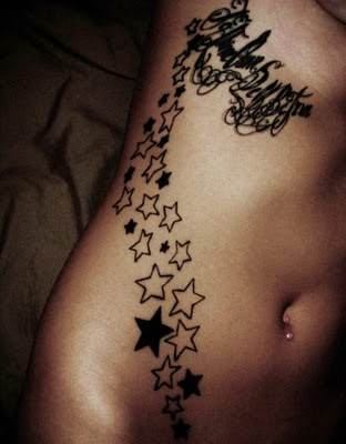 Sexy Stars Tattoo art style 