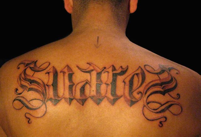 There are several kinds of tattoo fonts available on the web which can be