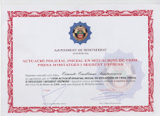 CERTIFICADO DE CURSO IMPARTIDO POR COMISARIO ERNESTO SANTAMARIA