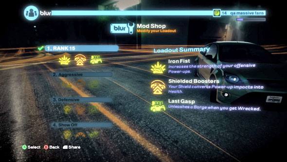 Blur Game Cars