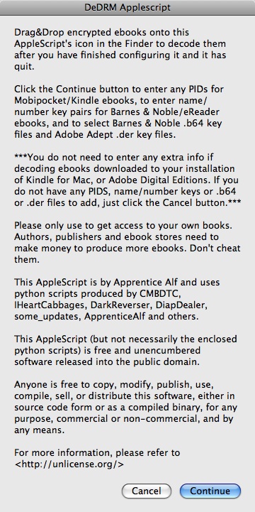 Download Dedrm Applescript For Mac