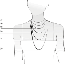 Necklace size chart