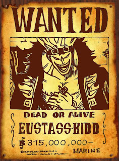bounty eustass kidd one piece pirate bounty eustass kidd