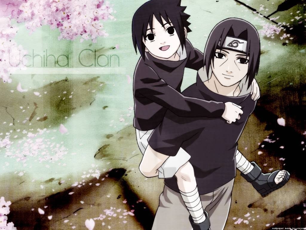Naruto Wallpaper - Uchiha Itachi Love his Little Brother 