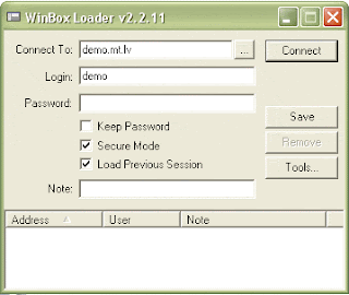 download Winbox first and