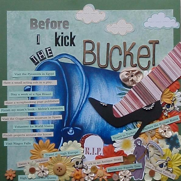 kicked the bucket