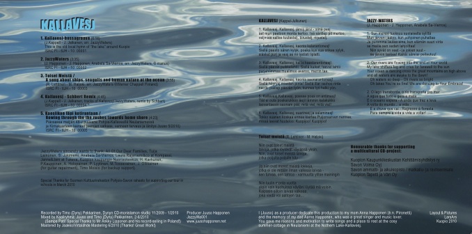 JazzyWaters Kallavesj-CD:n sisältö