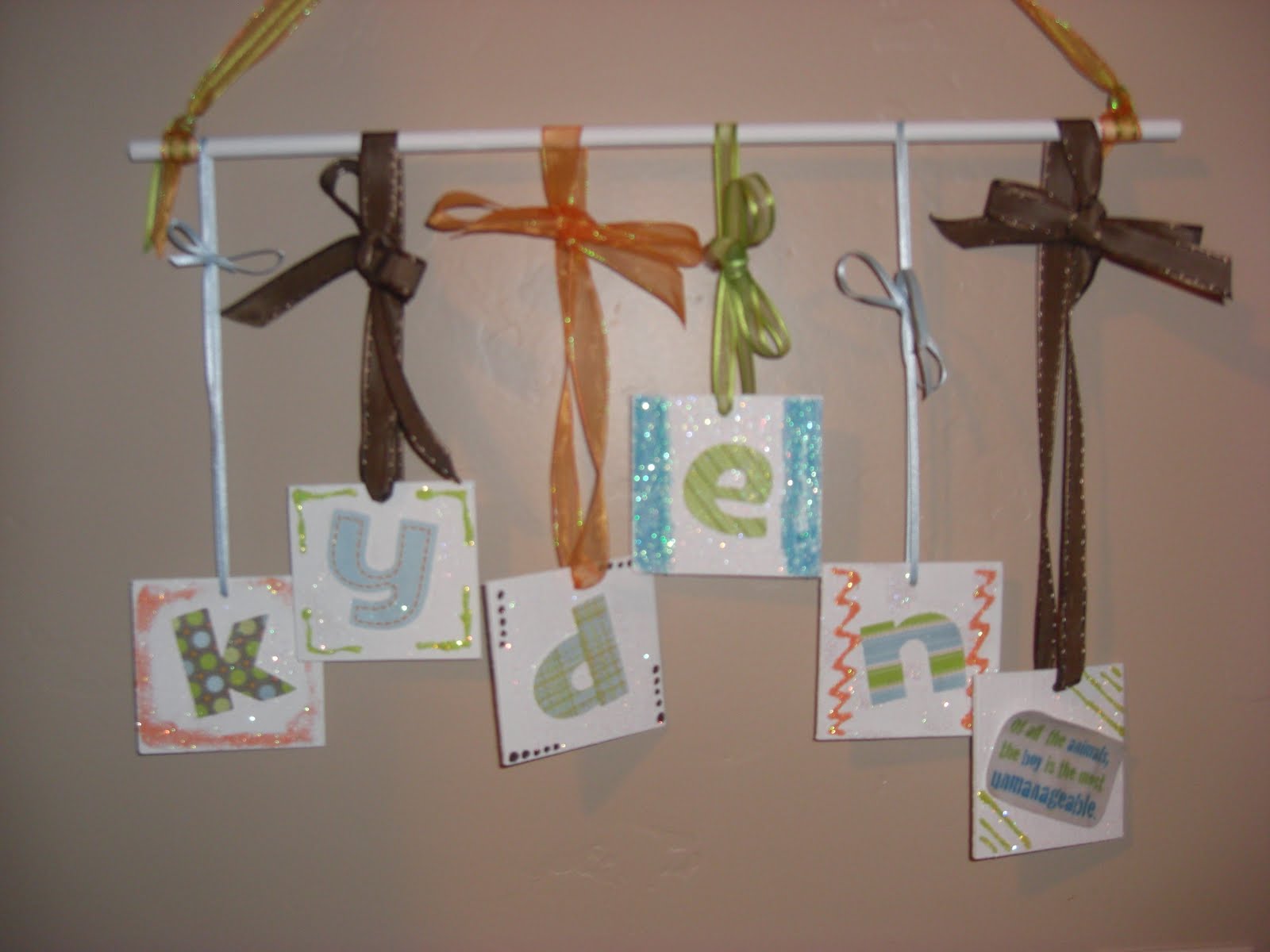 ...A Little Bit of Everything... DIY Name Wall Hanging