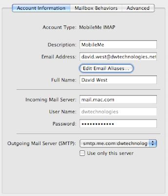 the Outgoing Mail Server