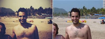 Un negro con efecto polaroid