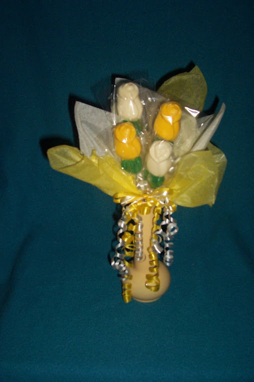 Yellow & White Rose In Vase