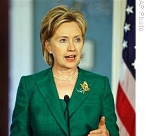 The Obama Administration will promote, support, and defend democracy,” the Secretary of State insists