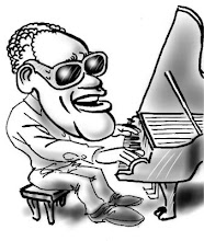 caricature of Ray Charles