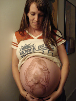 Da Vinci belly art...34 weeks