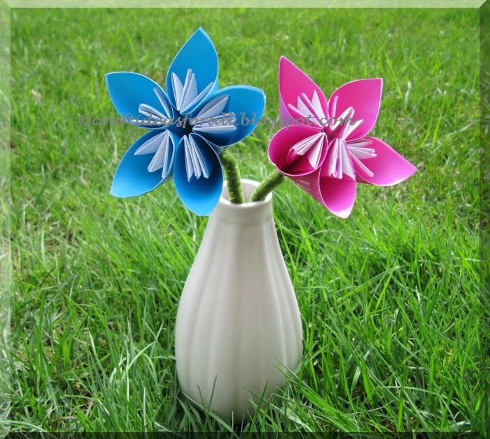 Easy origami flower vase boldsilope