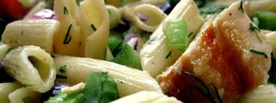 Grilled and Dilled Chicken Veggie Pasta Salad