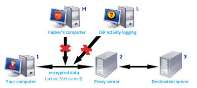 accessing web site through anonymous proxy server