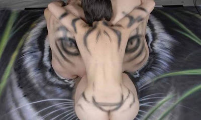 Optical Illusion Of A Tiger