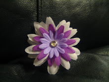 White/Purple flower #F22