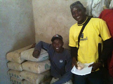 John and his Brother, cement for the water tank