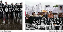 Manifestación de repulsa por el asesinato del ciudadano chino