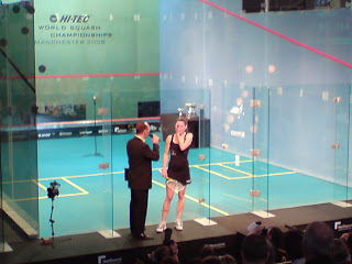 An emotional Botwright giving her final interview