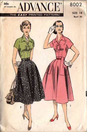 blossom style inspiration by a design queen vintage sewing patterns sewing patterns vintage 350x530 old sewing pattern Sewing Patterns Vintage