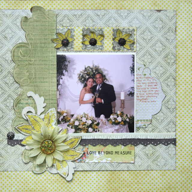 Everyday East Coast: Wedding Scrapbook Layout Everyday East Coast: Wedding Scrapbook Layout