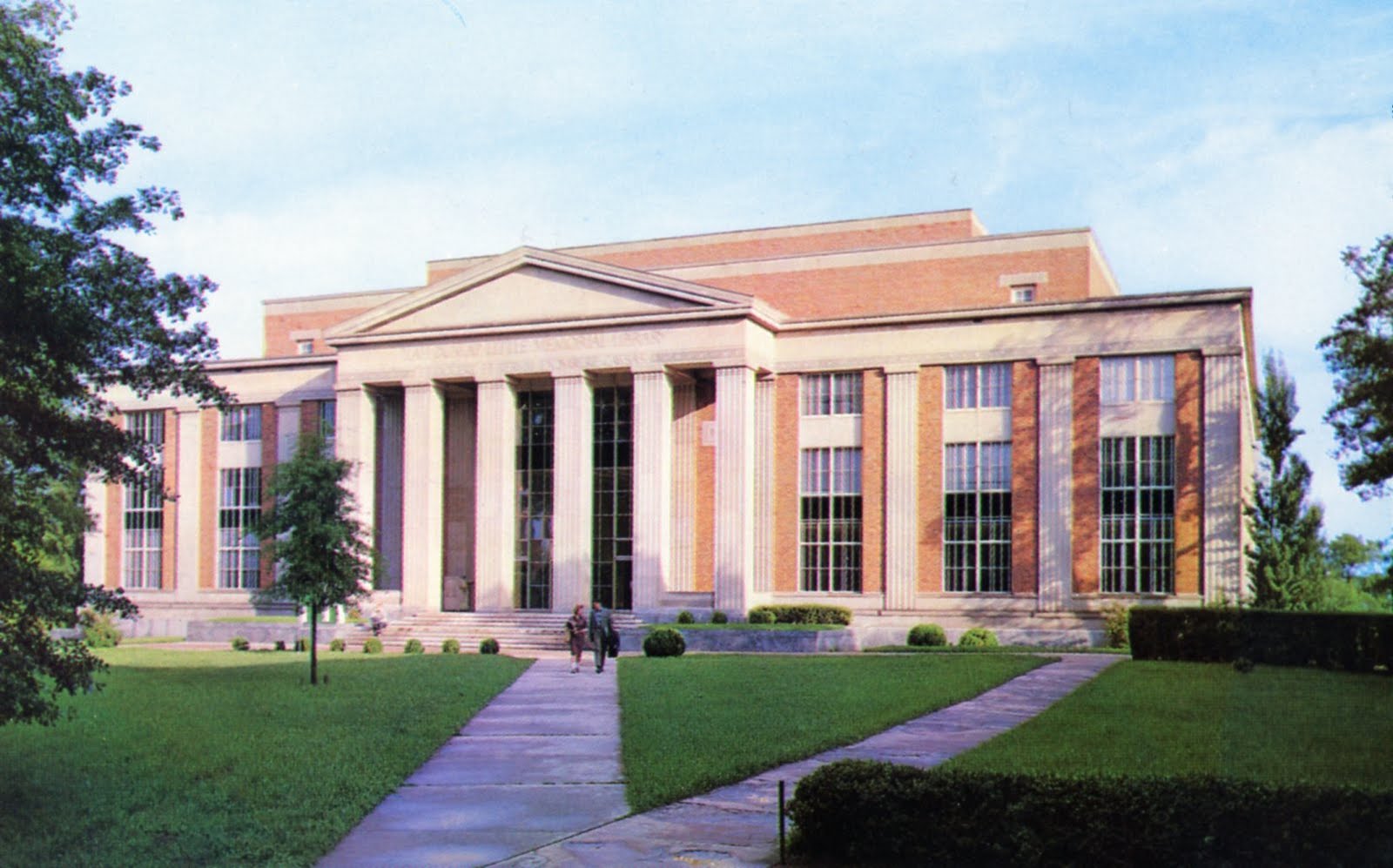 Library Postcards Ilah Dunlap Little Memorial Library, University of