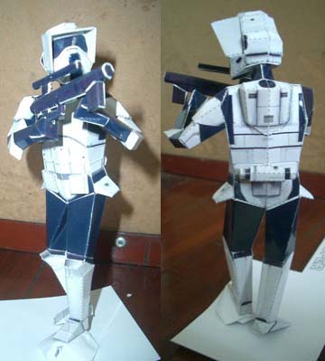 Clone Trooper Phase One Papercraft Helmet