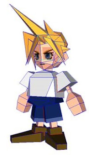 Young Cloud Strife Papercraft