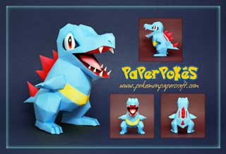 Totodile Papercraft