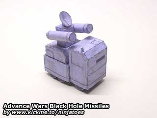 Advance Wars Black Hole Rocket Missile Papercrafts