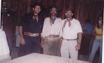 Holmes,Nego Mário e João Bosco de Oliveira Filho no Rodeio de ARAMBARÉ.