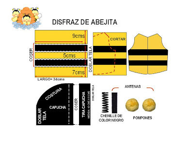 patron difraz de abeja