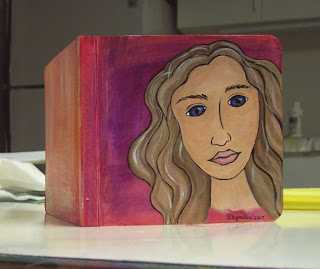 painted board book face