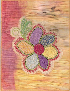 fabric journal art quilt